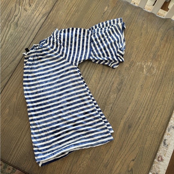 Lane Bryant off the shoulder striped blouse, size 16. - Picture 2 of 3